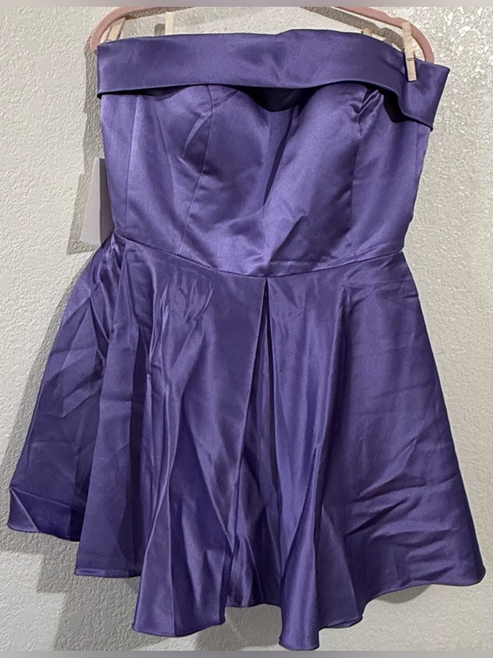 Corset Closing Purple Prom Dress